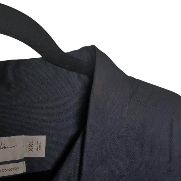 3.1 PHILLIP LIM Colorful Camo Print Long Sleeve Black Button Front Shirt XXL - Picture 7 of 7